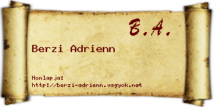 Berzi Adrienn névjegykártya